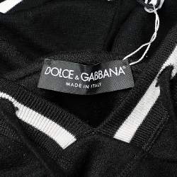 Pre Owned Dolce & Gabbana Black L'Amore Bellezaa Wool Hoodie L
