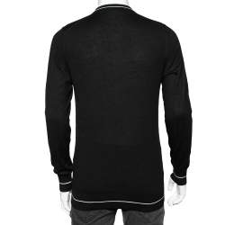 Pre Owned Dolce & Gabbana Black Cashmere Long Sleeve Sweater L