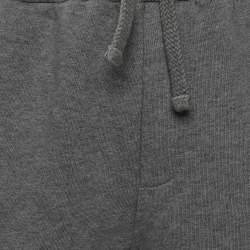 Pre Owned بنطلون رياضي دولتشي أند غابانا قطن تريكو رصاصي مقاس كبير - لارج