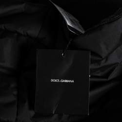 Pre Owned Dolce & Gabbana Black Synthetic Sleeveless Puffer Jacket L