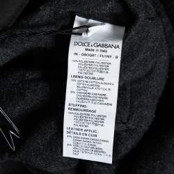 Pre Owned Dolce & Gabbana Black Synthetic Sleeveless Puffer Jacket L