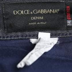 مملوكة مسبقًا Dolce & Gabbana 14 Stretch Dark Blue Denim Jeans XXL