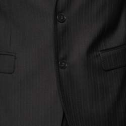 مملوكة مسبقًا Dolce & Gabbana Black Wool Blazer Suit L