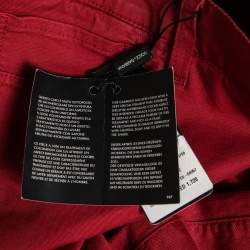 Pre Owned Dolce & Gabbana Burgundy Denim Jeans XXL