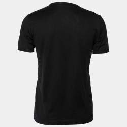 Pre Owned تي شيرت دولتشي أند غابانا أسود مطرز نحل رقبة مستديرة مقاس متوسط (ميديوم)