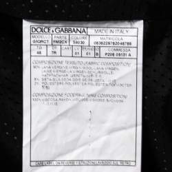 Pre Owned بنطلون وفيست دولتشي آند غابانا صوف رصاصي مقاس متوسط - ميديوم 