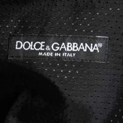 Pre Owned بنطلون وفيست دولتشي آند غابانا صوف رصاصي مقاس متوسط - ميديوم 