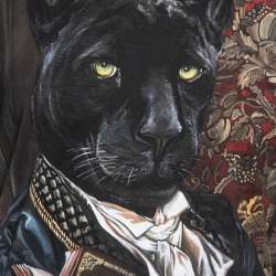 مملوكة مسبقًا تي شيرت دولتشي آند غابانا قطن بطبعة النمر الملكي متعدد الألوان بأكمام قصيرة وياقة مستديرة مقاس كبير جدًا جدًا جدًا - إكس إكس إكس لارج