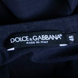 مملوكة مسبقًا Dolce & Gabbana Navy Blue Cotton Short Sleeve T-Shirt M