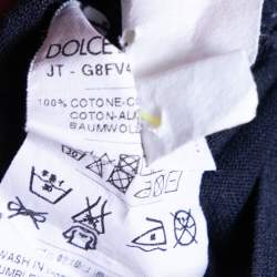 مملوكة مسبقًا Dolce & Gabbana Navy Blue Cotton Short Sleeve T-Shirt M