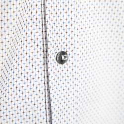 Pre Owned قميص دولتشي آند غابانا قطن مطبوع أبيض بأزرار أمامية مقاس متوسط - ميديوم