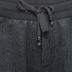 Pre Owned بنطلون رياضي دولتشي أند غابانا قطن أسوج مطبوع دي جي مقاس متوسط (ميديوم)