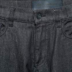 Pre Owned Dolce & Gabbana Navy Blue Denim 16 Stretch Jeans S Waist 30 