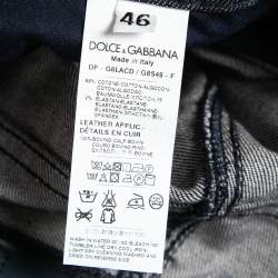 Pre Owned Dolce & Gabbana Navy Blue Denim 16 Stretch Jeans S Waist 30 