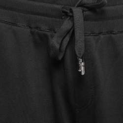 Pre Owned Dolce & Gabbana Black Cotton Drawstring Waist Joggers XXL