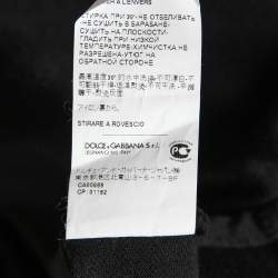 Pre Owned تي شيرت بولو دولتشي أند غابانا قطن أسود مقاس كبير جداً