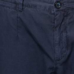 Pre Owned Dolce & Gabbana  Navy Blue Cotton Pants M Waist: 32"