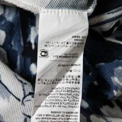 Pre Owned Dolce & Gabbana Navy Blue Cotton Pique Polo T-Shirt S