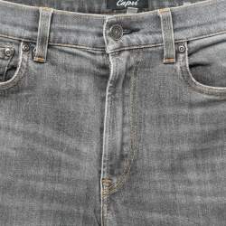 Pre Owned Dolce & Gabbana Grey Denim Capri Slim Jeans S Waist 31"
