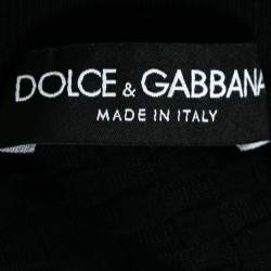 Pre Owned جامبر دولتشي أند غابانا تريكو صوف أسود برقبة مستديرة مقاس متوسط - ميديوم