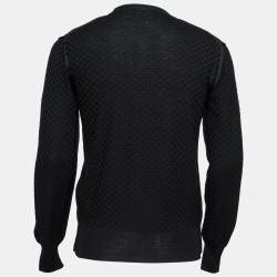 Pre Owned جامبر دولتشي أند غابانا تريكو صوف أسود برقبة مستديرة مقاس متوسط - ميديوم