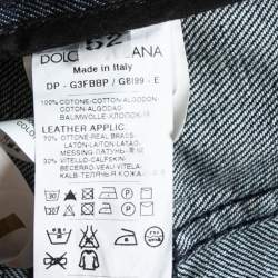 مملوكة مسبقًا بنطلون جينز دولتشي أند غابانا فيت 12 دينم أزرق مقاس كبير جدًا - إكس لارج الخصر 36" 