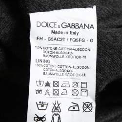 Pre Owned Dolce & Gabbana Grey Tartan Sicilia Button Down Shirt M