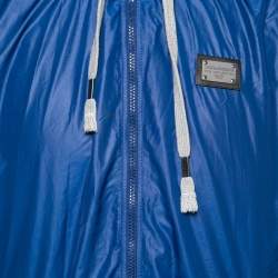 Pre Owned Dolce & Gabbana Blue Synthetic Zip-Front Jacket M 