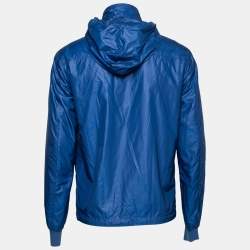 Pre Owned Dolce & Gabbana Blue Synthetic Zip-Front Jacket M 