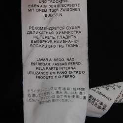 مملوكة مسبقًا Dolce & Gabbana Black Wool Contrast Trimmed Zip Front Jacket XXL