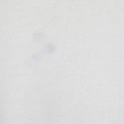 مملوكة مسبقًا Dolce & Gabbana White Cotton Lace Trim Hooded Sweatshirt S