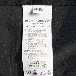 Pre Owned Dolce & Gabbana Black Cotton Trim Detail Vest M