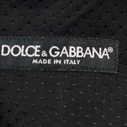 Pre Owned Dolce & Gabbana Black Cotton Trim Detail Vest M