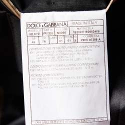 Pre Owned Dolce & Gabbana Black Wool & Silk Sequin Embellished Blazer M