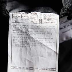 مملوكة مسبقًا Dolce & Gabbana Black Polka Dot Silk Blend Blazer M