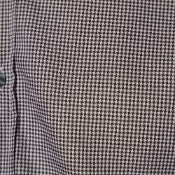 Pre Owned Dolce & Gabbana White & Brown Patterned Cotton Martini Fit Shirt L