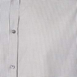 Pre Owned Dolce & Gabbana White Grid Pattern Cotton Gold Fit Shirt XXL