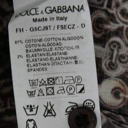 Pre Owned Dolce & Gabbana Black Key Print Cotton Button Front Shirt XL