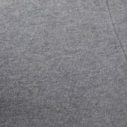 مملوكة مسبقًا Dolce & Gabbana Grey Cotton Knit Joggers L