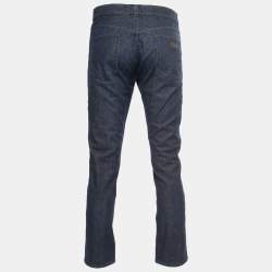 Pre Owned Dolce & Gabbana Deep Blue Denim Classic 16 Jeans L Waist 34"
