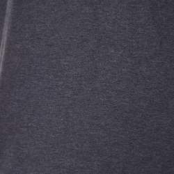 Pre Owned Dolce & Gabbana Grey Royal Printed Cotton Knit T Shirt S