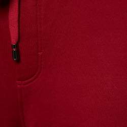 Pre Owned Dolce & Gabbana Burgundy Cotton Knit Shorts XXL