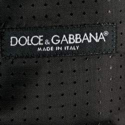 Pre Owned Dolce & Gabbana Grey Wool & Silk Vest & Pants XL