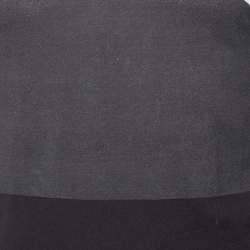 Pre Owned Dolce & Gabbana  Grey & Black Striped Floral Printed Cotton Round Neck T-Shirt XS