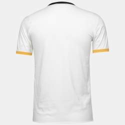 Pre Owned Dolce & Gabbana White Dance With The Price Print Cotton T-Shirt XS