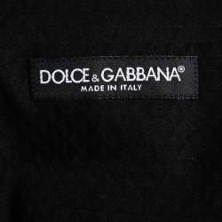 Dolce and Gabbana Black Skull Printed Wool 3 Piece SuiT