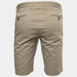Pre Owned Dolce & Gabbana Beige Cotton Bermuda Shorts XL