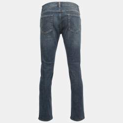 Pre Owned Dolce & Gabbana Blue Denim Slim Fit Jeans M Waist 34"