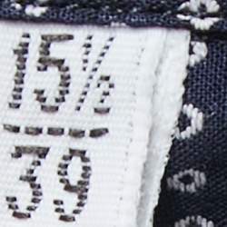 Pre Owned Dolce & Gabbana Navy Blue Printed Cotton Full Sleeve Shirt M