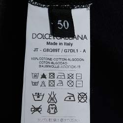 Pre Owned Dolce & Gabbana Vintage Black Playboy Printed Crewneck T-Shirt L